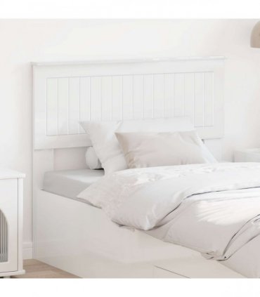 vidaXL Headboard Gloss White Engineered wood