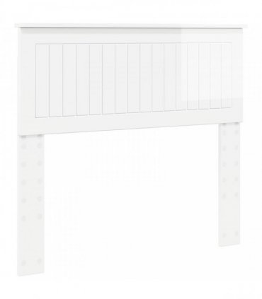 vidaXL Headboard Gloss White Engineered wood