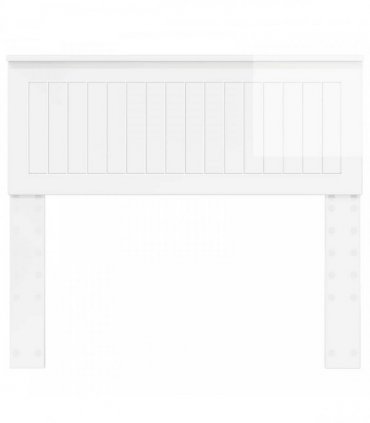 vidaXL Headboard Gloss White Engineered wood