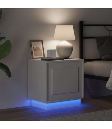 vidaXL Bedside Cabinet White 44 x 34.5 x 45 cm Engineered Wood
