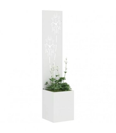 vidaXL Garden Privacy Screen White 32 x 150 cm Cold-rolled steel