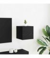 vidaXL TV Cabinet Black Oak 30.5 x 30 x 30 cm Engineered Wood