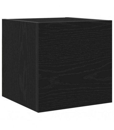 vidaXL TV Cabinet Black Oak 30.5 x 30 x 30 cm Engineered Wood