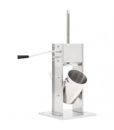 vidaXL Manual Sausage Stuffer Silver 3 L Stainless Steel