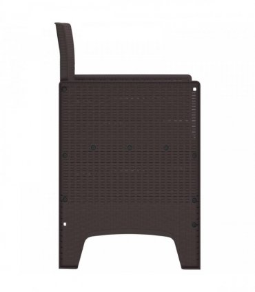 vidaXL Garden Chair 2 pcs Brown 53 x 49 x 85 cm Polypropylene