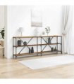 vidaXL Console Table Old Wood 200 x 30 x 75 cm Engineered Wood