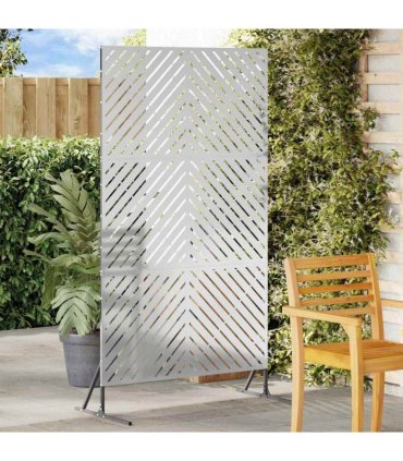 vidaXL Privacy Screen 100 x 50 x 180 cm Galvanised Steel Silver