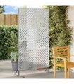 vidaXL Privacy Screen 100 x 50 x 180 cm Galvanised Steel Silver