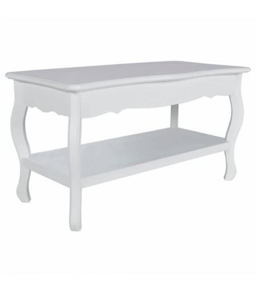 vidaXL Coffee Table 2 Tiers MDF White