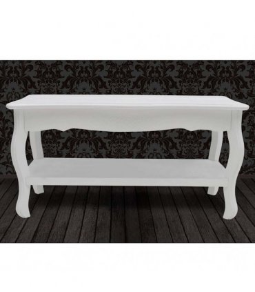 vidaXL Coffee Table 2 Tiers MDF White