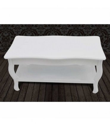 vidaXL Coffee Table 2 Tiers MDF White