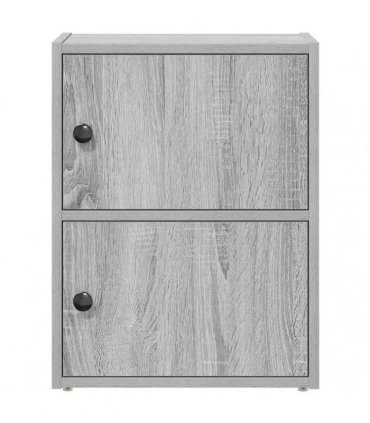 vidaXL Bookcase Grey Sonoma 40x24x52 cm Engineered Wood