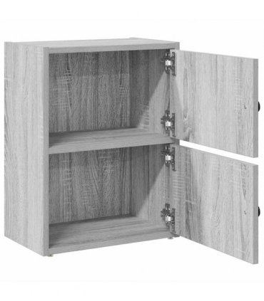 vidaXL Bookcase Grey Sonoma 40x24x52 cm Engineered Wood