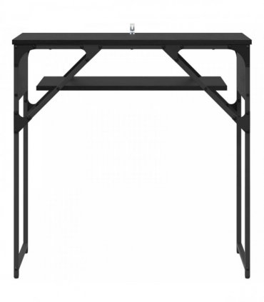 vidaXL ConsoleTable Black Oak 75x30x75cm Engineered Wood