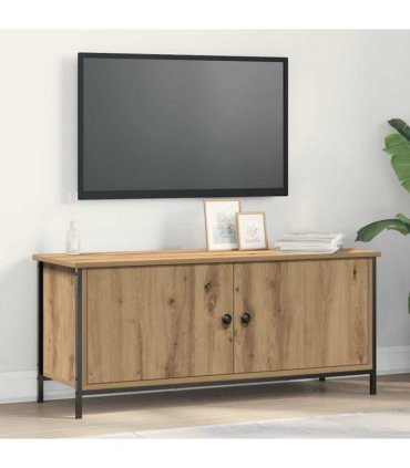 vidaXL TV Cabinet Artisan Oak 100 x 35 x 45 cm Engineered Wood