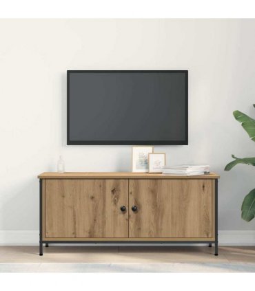 vidaXL TV Cabinet Artisan Oak 100 x 35 x 45 cm Engineered Wood