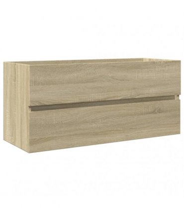 vidaXL Bathroom Sink Cabinet Sonoma Oak 100x38.5x45 cm Engineered Wood