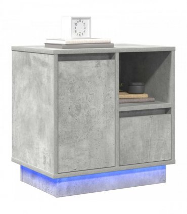 vidaXL Bedside Cabinet 2 pcs Concrete Grey 50 x 34.5 x 50 cm
