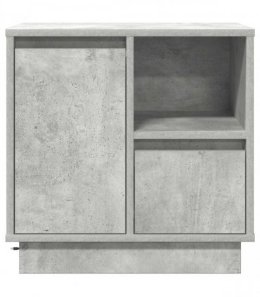 vidaXL Bedside Cabinet 2 pcs Concrete Grey 50 x 34.5 x 50 cm