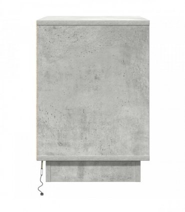 vidaXL Bedside Cabinet 2 pcs Concrete Grey 50 x 34.5 x 50 cm