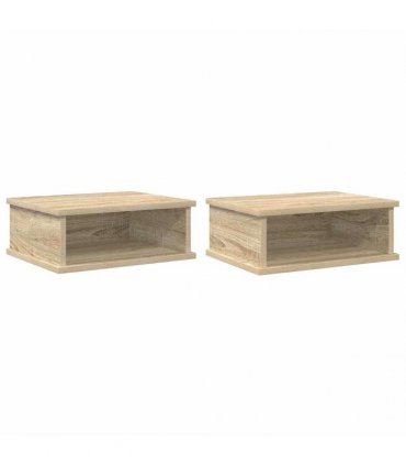 vidaXL Bedside Table 2 pcs Sonoma Oak 40 x 31 x 15 cm Engineered Wood