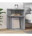 vidaXL End Table Grey Sonoma 39.7 x 39.7 x 60 cm Engineered Wood
