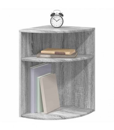 vidaXL End Table Grey Sonoma 39.7 x 39.7 x 60 cm Engineered Wood