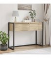 vidaXL End Table with Drawer Sonoma 100 x 36 x 75 cm Engineered Wood