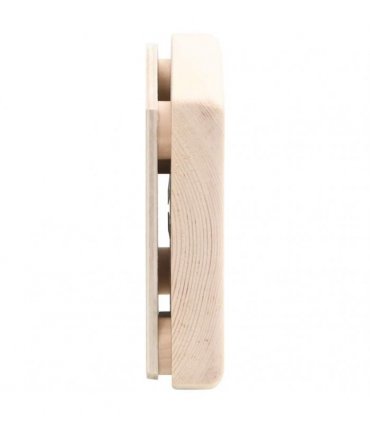 vidaXL 2 in 1 Sauna Hygrothermograph and Sand Timer Set Solid Wood Pine