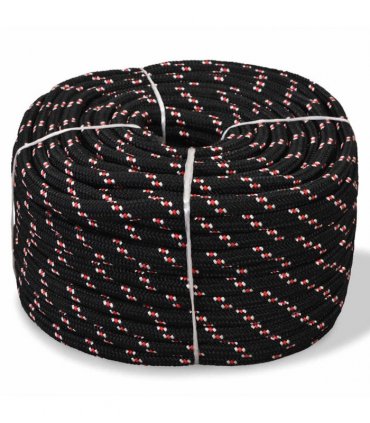 vidaXL Marine Rope Polypropylene 14 mm 50 m Black