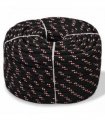 vidaXL Marine Rope Polypropylene 14 mm 50 m Black