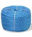 vidaXL Twisted Rope Polypropylene 10 mm 100 m Blue