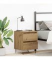 vidaXL Bedside Cabinet Artisan oak 40 x 35 x 50 cm Engineered wood
