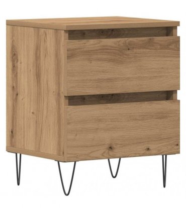 vidaXL Bedside Cabinet Artisan oak 40 x 35 x 50 cm Engineered wood