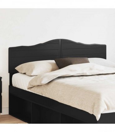 vidaXL Headboard Black Oak Engineered wood