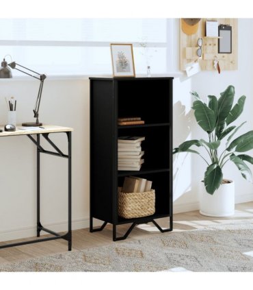 vidaXL Bookcase Black 50x31x106 cm Engineered Wood