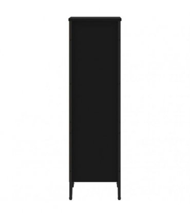 vidaXL Bookcase Black 50x31x106 cm Engineered Wood