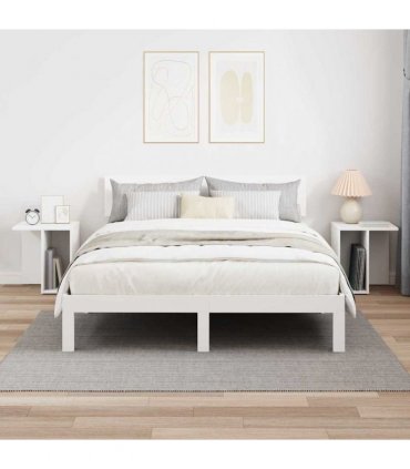 vidaXL End Table 2 pcs White 37 x 32 x 40 cm Engineered Wood