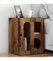 vidaXL Bedside Table ELST 2 pcs Old Wood 40 x 35 x 50 cm