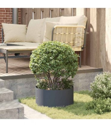vidaXL Planter Ring 5 pcs Anthracite 40 x 40 x 20 cm Cold-rolled Steel