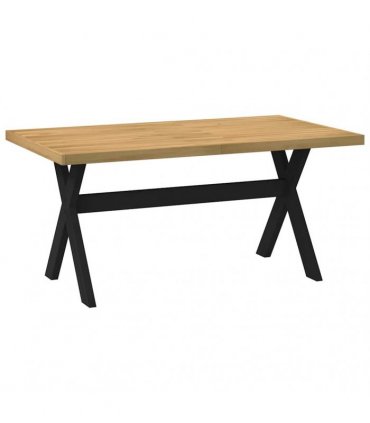 vidaXL Dining Table NOAIN X-Shaped Legs 160x90x75 cm Solid Wood Pine