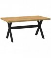 vidaXL Dining Table NOAIN X-Shaped Legs 160x90x75 cm Solid Wood Pine