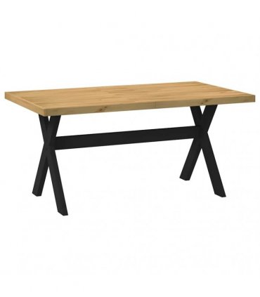 vidaXL Dining Table NOAIN X-Shaped Legs 160x90x75 cm Solid Wood Pine