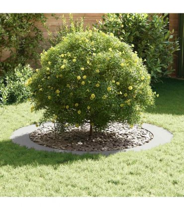 vidaXL suitable for Flat Tree Ring White Ø90 / 120 cm Steel