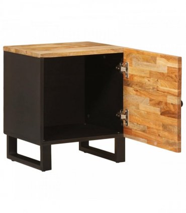 vidaXL Bedside Cabinet 2 pcs Brown 40 x 33 x 46 cm Solid Mango Wood
