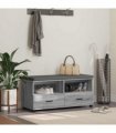 vidaXL Hall Bench with Cushion with Shelf Grey Sonoma 100 x 38 x 46 cm