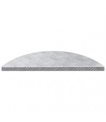 vidaXL Stair Tread Crescent 15 pcs Silver 60 x 18 x 2.5 cm Aluminium