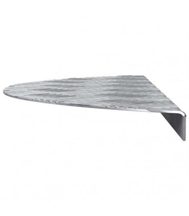 vidaXL Stair Tread Crescent 15 pcs Silver 60 x 18 x 2.5 cm Aluminium