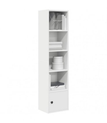 vidaXL Bookcase White 31x24x127 cm Engineered Wood