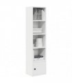 vidaXL Bookcase White 31x24x127 cm Engineered Wood